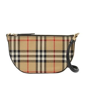 BURBERRY OLYMPIA POUCH SHOULDER BAG VINTAGE CHECK